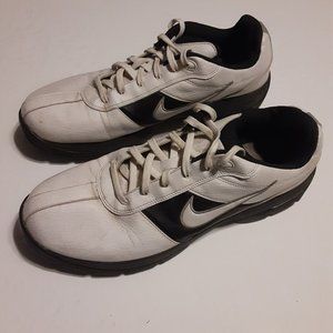 Nike Performance Men's Black/White Soft Spike Golf Shoes 312240-111 Size 9